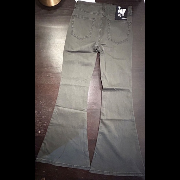 Sandrine Rose x Free People Super Flare Denim Jeans Charbon Size 29 - Picture 5 of 15